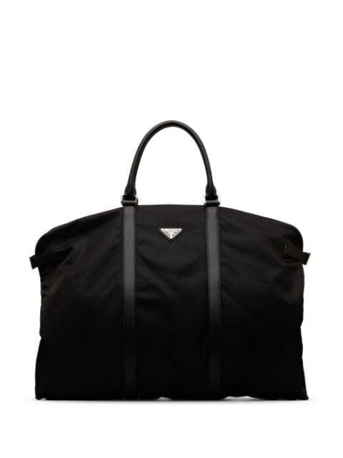 2013-2023 Saffiano Trimmed Tessuto Garment travel bag by PRADA