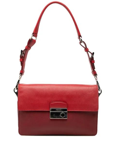 2013-2025 Bicolor Saffiano Sound Lock shoulder bag by PRADA 