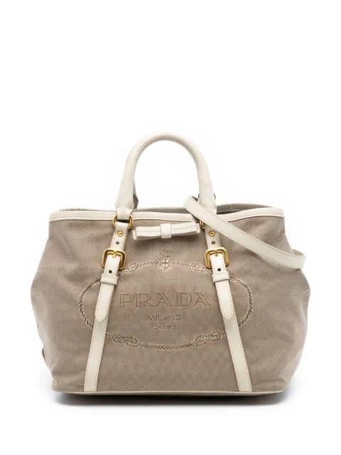 2013-2025 Canvas Canapa Logo Bow satchel by PRADA 