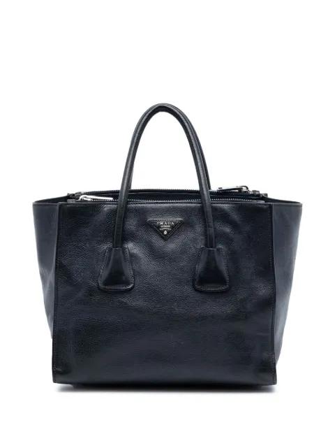 2013-2025 Glace Calf Twin Pocket Double Handle satchel by PRADA 