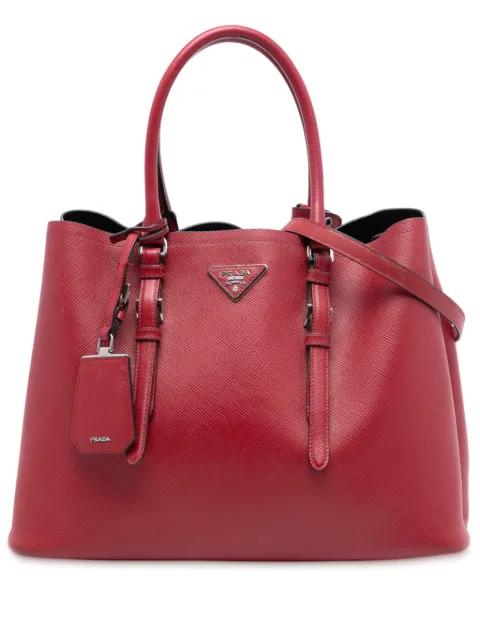 2013-2025 Medium Saffiano Cuir Double Handle satchel by PRADA 