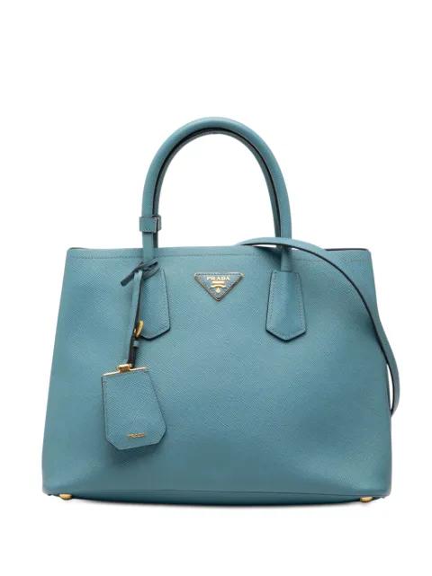 2013-2025 Medium Saffiano Cuir Double satchel by PRADA 