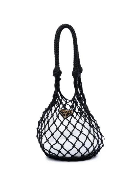 2013-2025 Mesh and Leather bucket bag by PRADA 