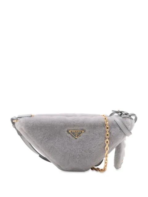 2013-2025 Mini Shearling Triangle satchel by PRADA 