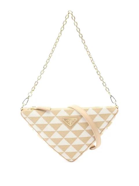 2013-2025 Mini Triangolo Jacquard Triangle Symbole satchel by PRADA 2013-2025 Mini Triangolo Jacquard Triangle Symbole satchel by PRADA