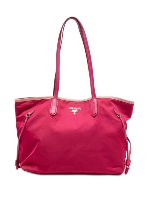 2013-2025 Saffiano Trimmed Tessuto Open Convertible Tote satchel by PRADA 
