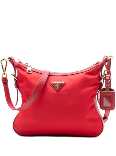 2013-2025 Saffiano Trimmed Tessuto Zip Top crossbody bag by PRADA 