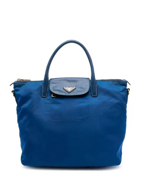 2013-2025 Saffiano Trimmed Tessuto satchel by PRADA 