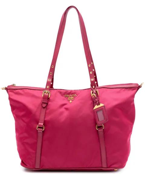 2013-2025 Saffiano Trimmed Tessuto satchel by PRADA 