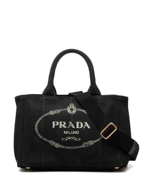 2013-2025 Small Canvas Canapa Logo satchel by PRADA 