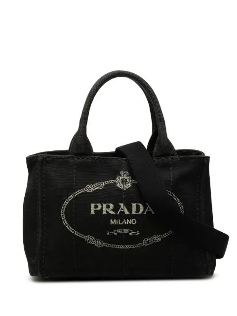 2013-2025 Small Canvas Canapa Logo satchel by PRADA 