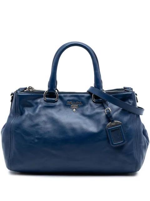 2013-2025 Soft Calf Double Zip Convertible Tote satchel by PRADA 