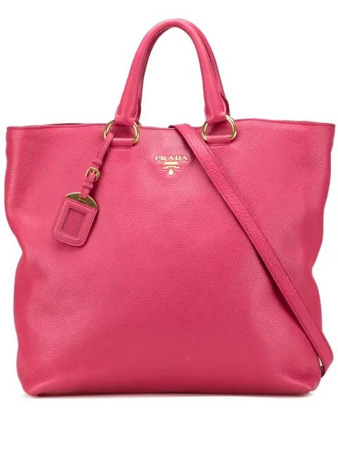 2013-2025 Vitello Daino Open Convertible Tote satchel by PRADA 
