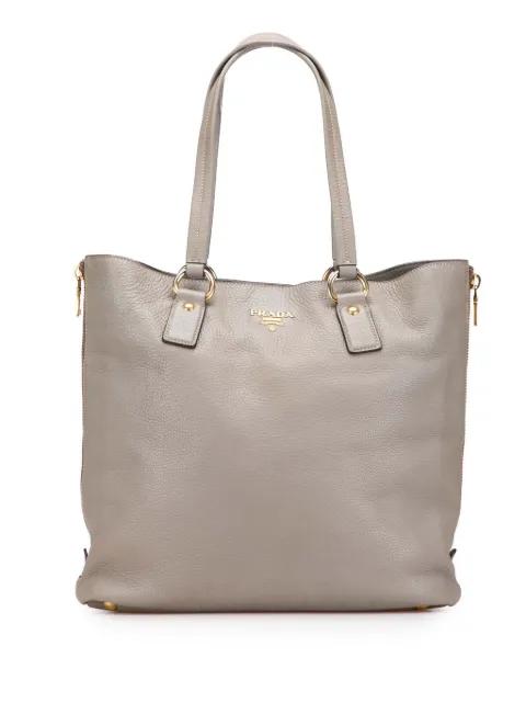 2013-2025 Vitello Daino Side Zip Shopper tote bag by PRADA 