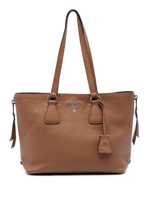 2013-2025 Vitello Phenix Side Zip Shopper tote bag by PRADA 