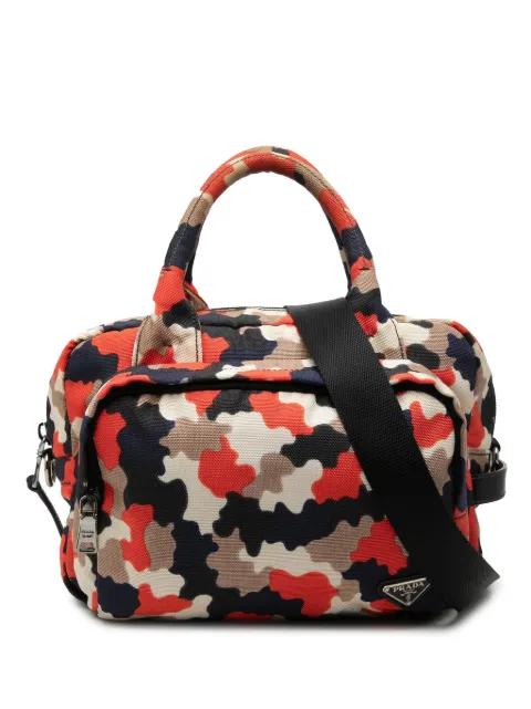 2013-2026 Canvas Camouflage Cordura satchel by PRADA 