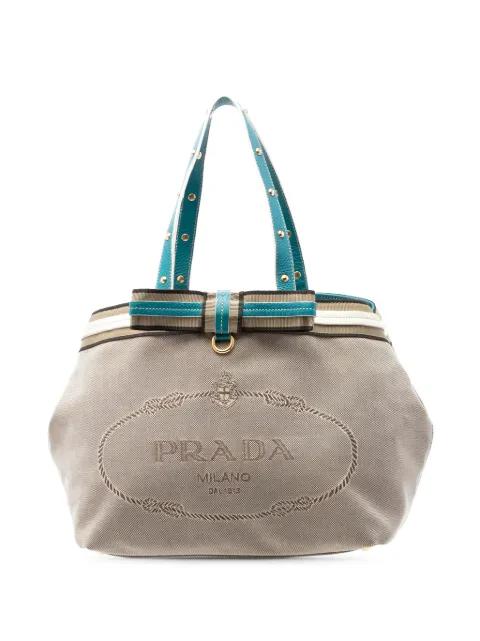 2013-2026 Canvas Canapa Logo tote bag by PRADA 