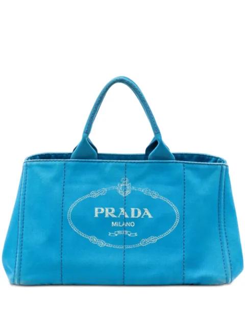 2013-2026 Large Canvas Canapa Logo satchel by PRADA 