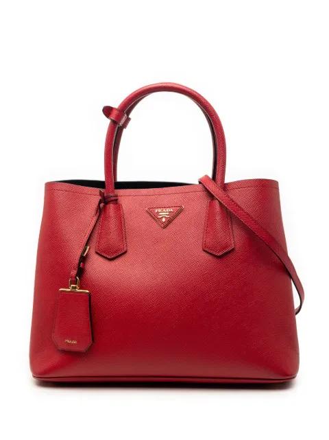 2013-2026 Medium Saffiano Cuir Double satchel by PRADA 