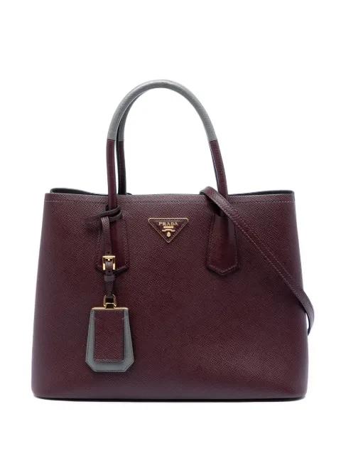 2013-2026 Medium Saffiano Cuir Double satchel by PRADA 