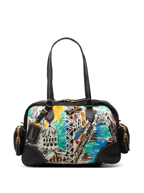 2013-2026 Printed Canvas Venezia shoulder bag by PRADA 
