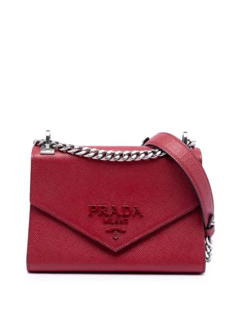 2013-2026 Saffiano Cuir Monochrome Envelope crossbody bag by PRADA 