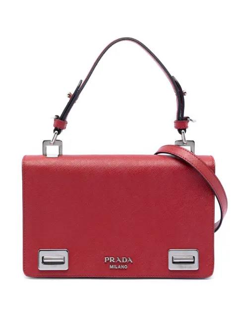 2013-2026 Saffiano Double Turn Lock Top Handle Bag satchel by PRADA 