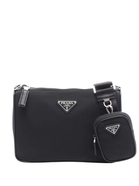 2013-2026 Saffiano Trimmed Re Nylon Zip Top crossbody bag by PRADA 
