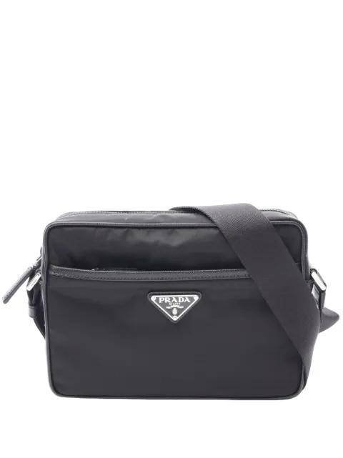 2013-2026 Saffiano Trimmed Tessuto Camera Bag crossbody bag by PRADA 