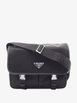 2013-2026 Saffiano Trimmed Tessuto Double Buckle Messenger Bag crossbody bag by PRADA 