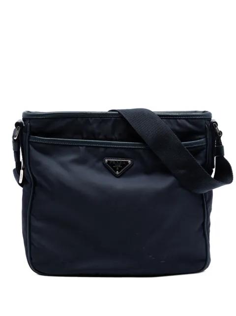 2013-2026 Saffiano Trimmed Tessuto Zip Top crossbody bag by PRADA 
