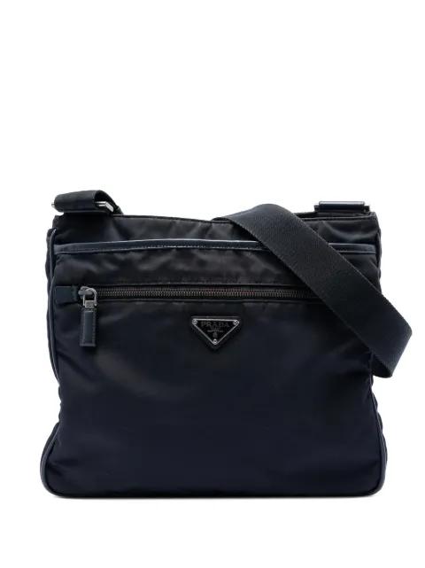 2013-2026 Saffiano Trimmed Tessuto Zip Top crossbody bag by PRADA 