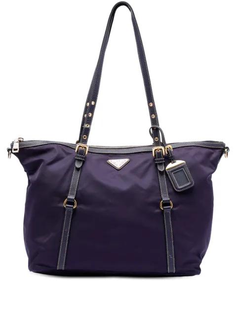 2013-2026 Saffiano Trimmed Tessuto satchel by PRADA 