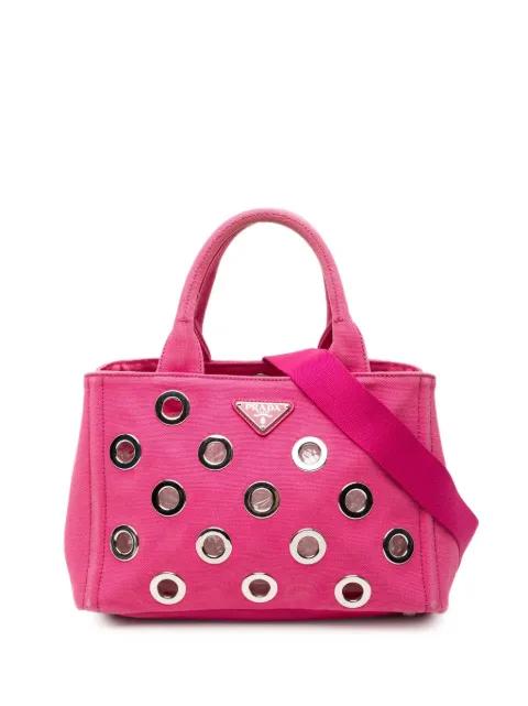 2013-2026 Small Canvas Canapa Grommet satchel by PRADA 