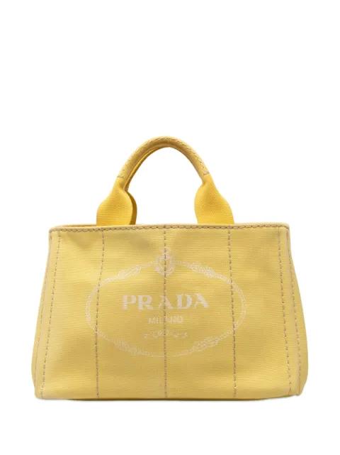 2013-2026 Small Canvas Canapa Logo satchel by PRADA 