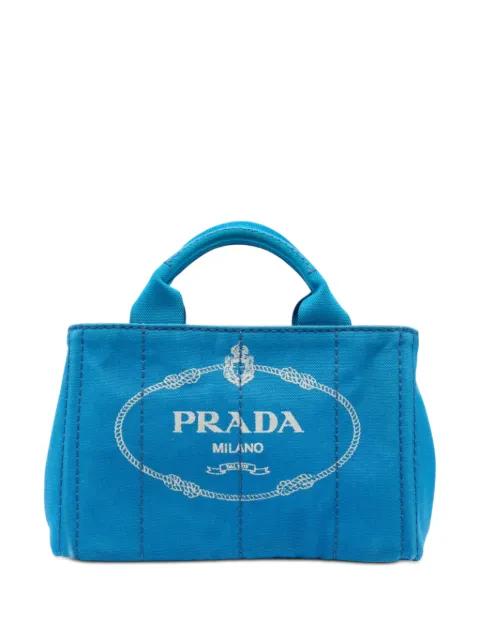 2013-2026 Small Canvas Canapa Logo satchel by PRADA 