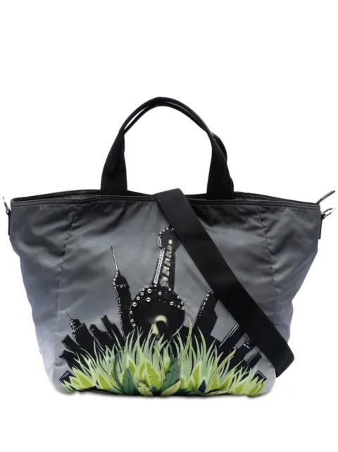 2013-2026 Tessuto City and Jungle Print Tote satchel by PRADA 