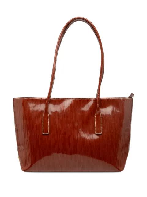 2013-2026 Textured Patent St Grana Paglia tote bag by PRADA 