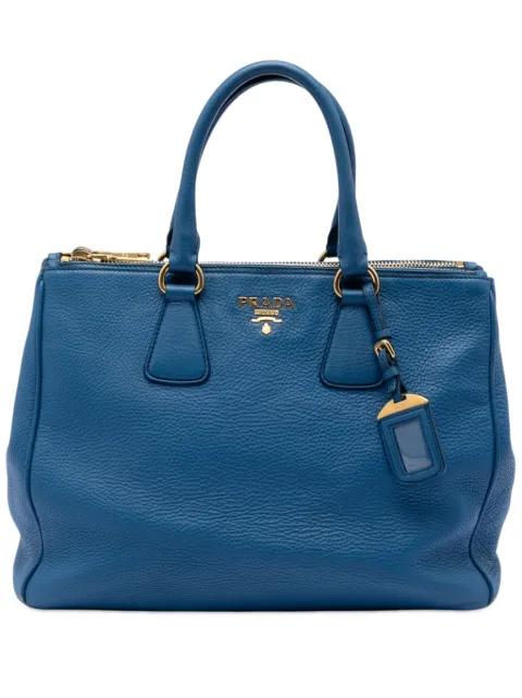 2013-2026 Vitello Daino Double Zip Convertible Tote satchel by PRADA 