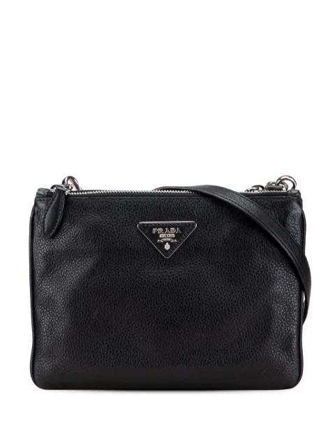 2015-2025 Vitello Phenix Double Zip crossbody bag by PRADA 2015-2025 Vitello Phenix Double Zip crossbody bag by PRADA