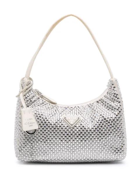 2019-2025 Mini Satin Crystal Re-Edition 2000 shoulder bag by PRADA 