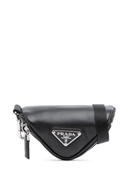 2021-2026 Mini Soft Nappa Triangle Pouch crossbody bag by PRADA 