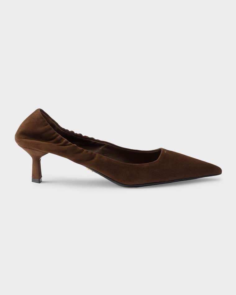 55mm Suede Pumps by PRADA