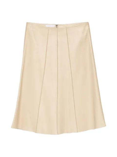 A-line leather skirt by PRADA 