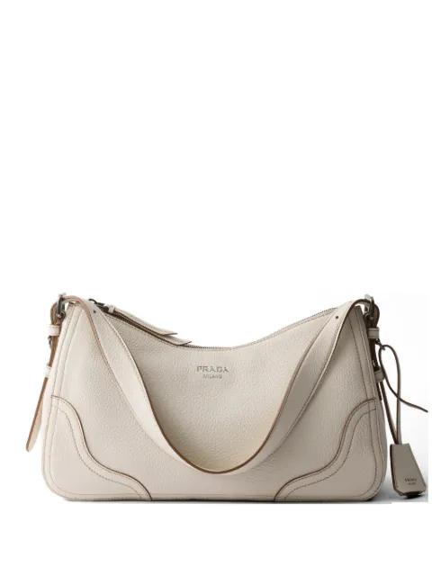 Aimèe large leather shoulder bag by PRADA