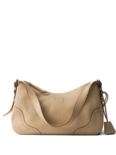 Aimèe large leather shoulder bag by PRADA