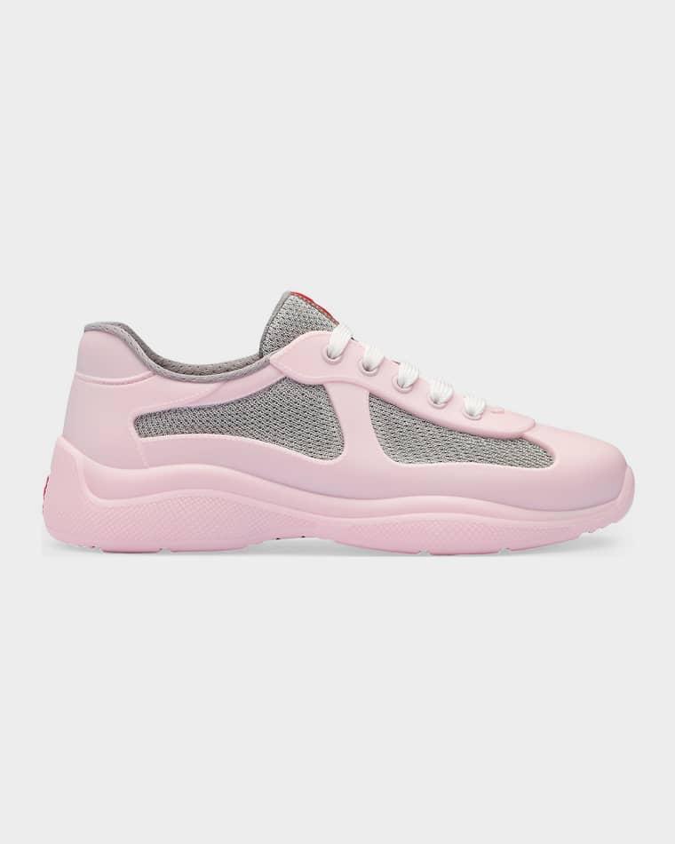 America's Cup Soft Rubber & Bike Fabric Sneakers by PRADA