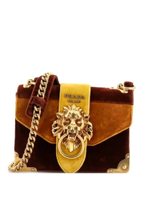 Animalier Cahier Velvet Small crossbody bag by PRADA 