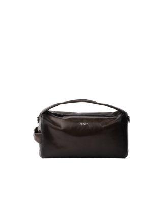 Antiqued Leather Shoulder Bag by PRADA