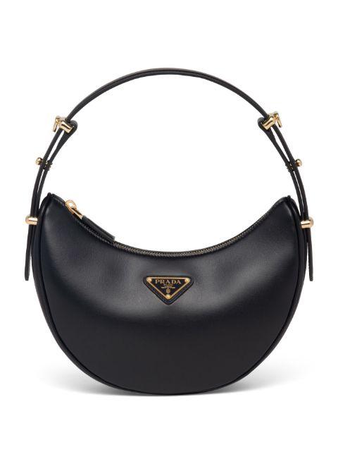 Arqué leather shoulder bag by PRADA